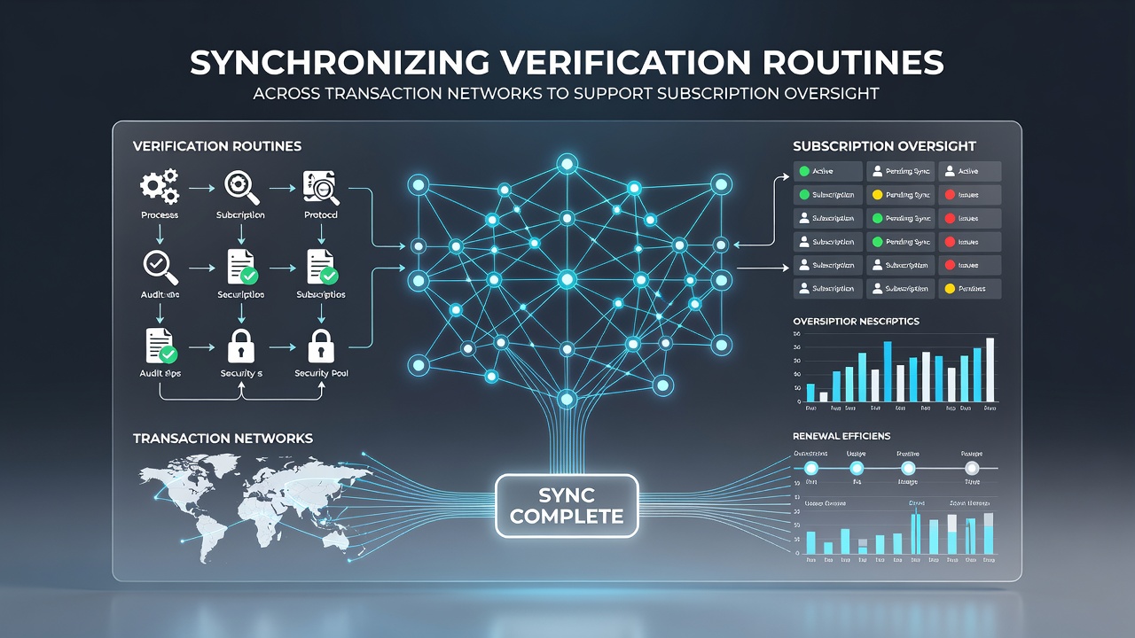 Regional commerce platforms using synchronized verification for ongoing subscription management